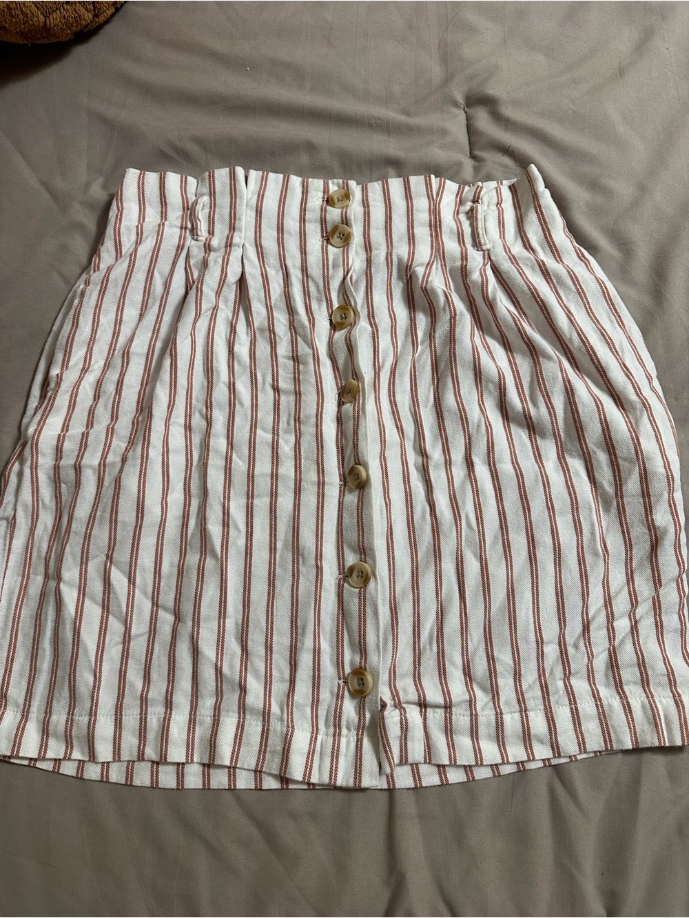 Button Front Skirt